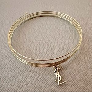 Gold YSL Wrap Bracelet